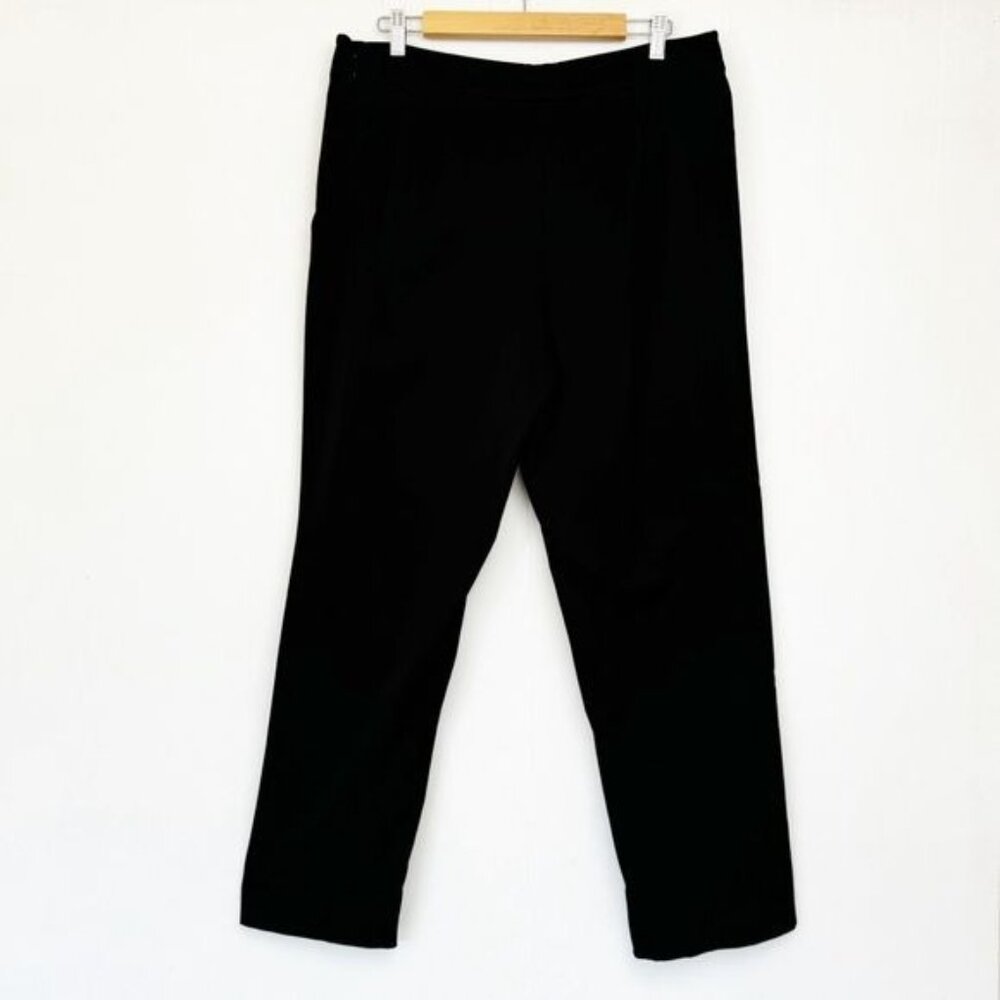 Eileen Fisher black TENCEL stretch Pants side zip Large - Picture 3 of 7